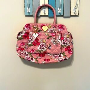 Betsey Johnson Blush Pink Floral Bag / Very Good Pre-Owned Condition / Pretty!